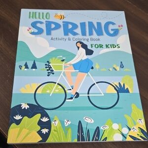 Hello Spring Activity & Coloring Book For Kids